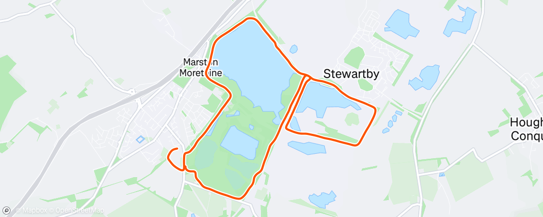 Map of the activity, Morning Run