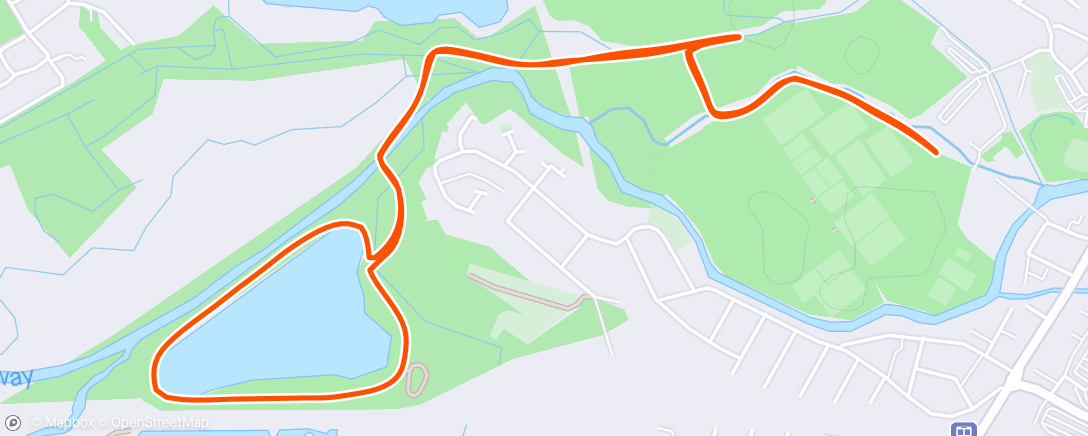 Map of the activity, My 382nd parkrun