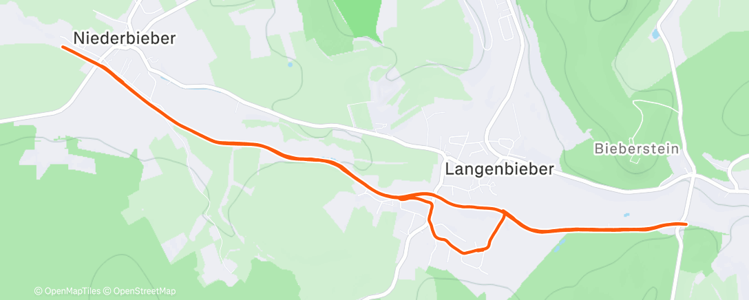 Map of the activity, Weihnachts-Intervalle