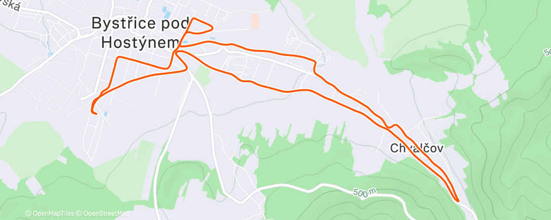 Карта физической активности (Afternoon Run)