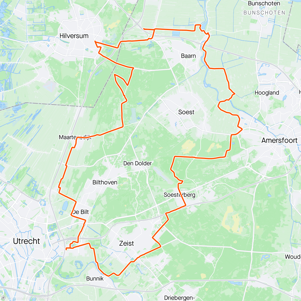 Kaart van de activiteit “Gezellig ritje door Utrecht”