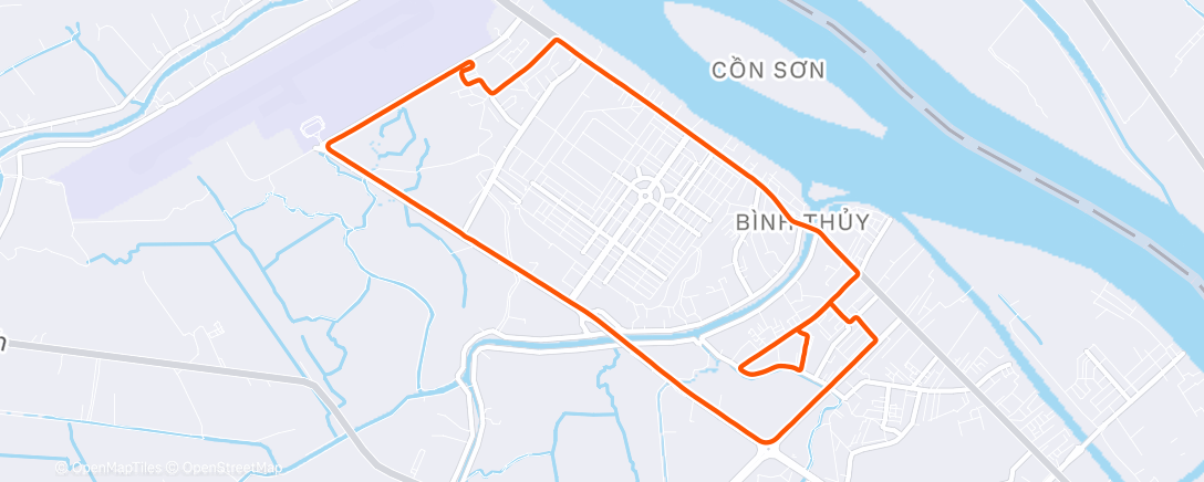 Map of the activity, Morning Ride