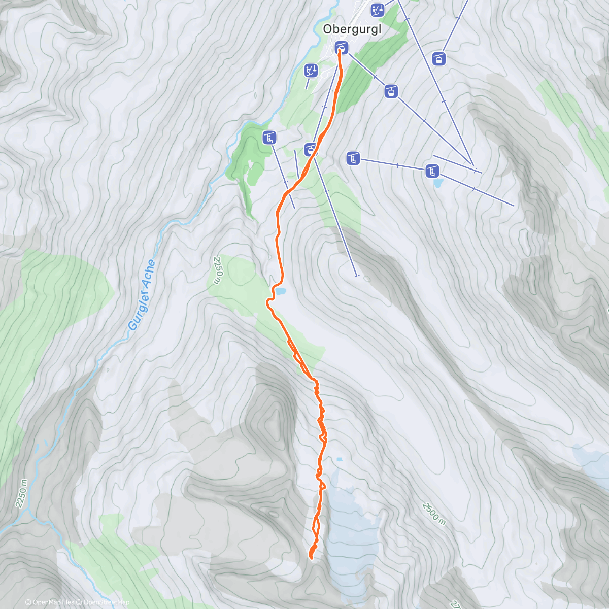 Карта физической активности (Morning Backcountry Ski)