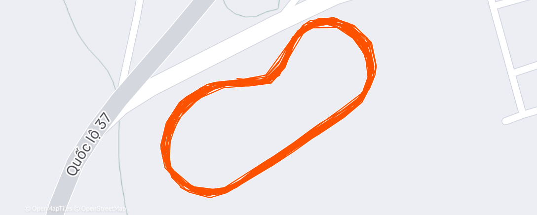 Mapa de la actividad (Afternoon Run)