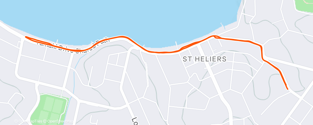 Map of the activity, Morning Run