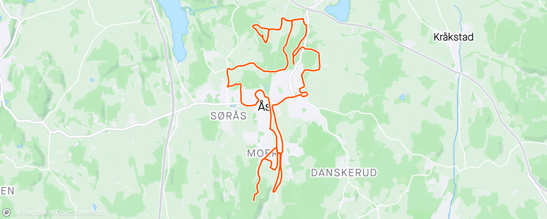 Mapa de la actividad, Afternoon E-Bike Ride