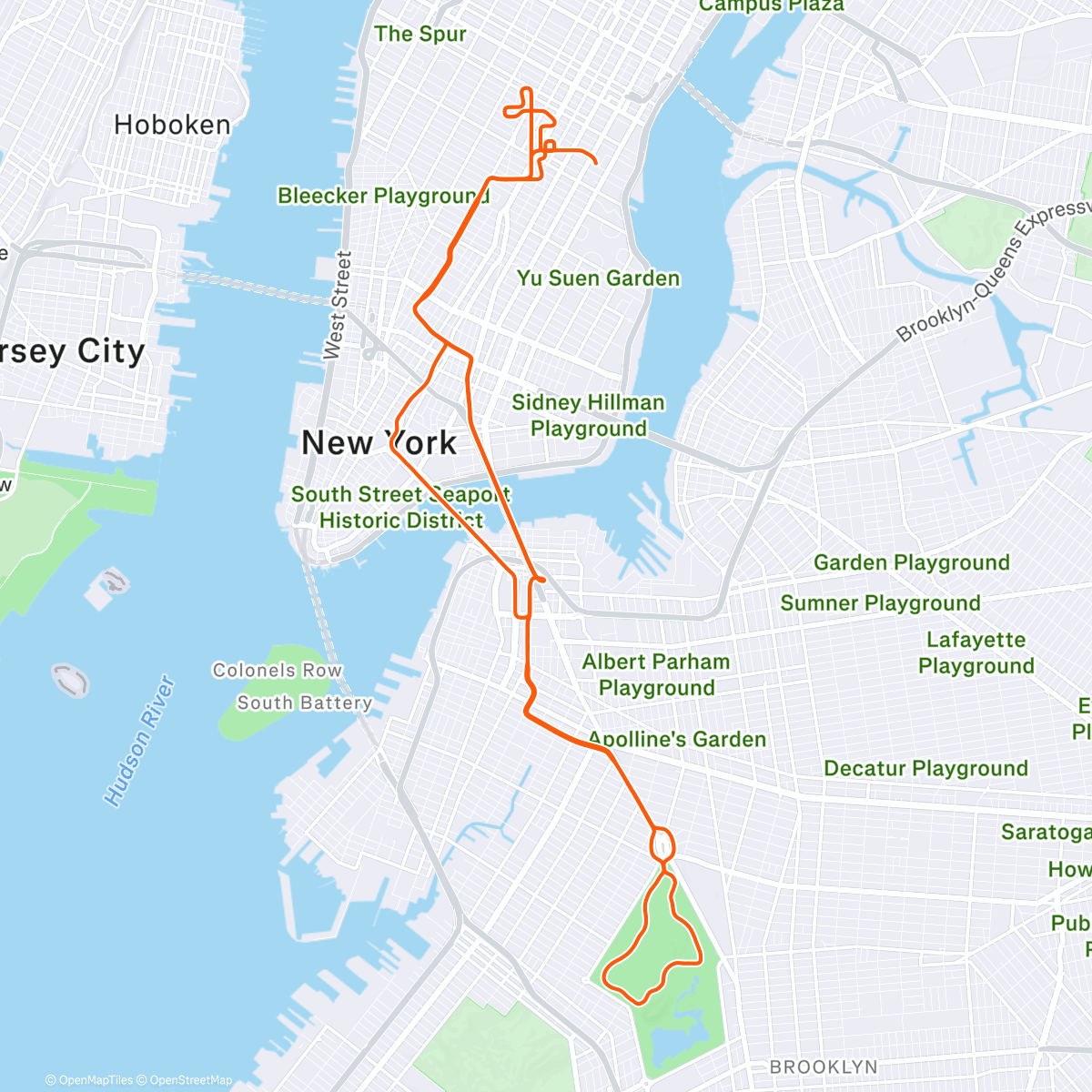 Map of the activity, Zwift - Group Ride: Standard - Stage 6 - Tour de Zwift on No Sleep Till Brooklyn in New York