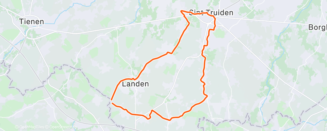 Map of the activity, Morning Ride