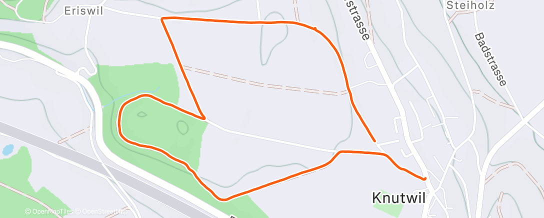 Map of the activity, Lauf am Nachmittag