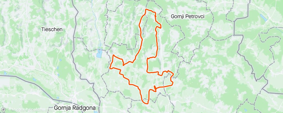 Map of the activity, Maraton Puconci