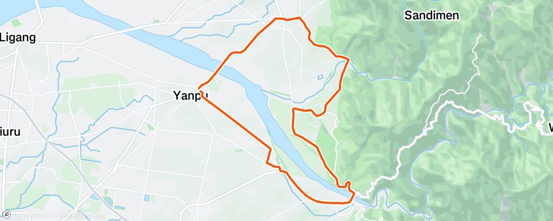 Map of the activity, 午后骑行