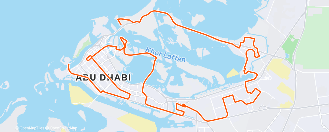 Map of the activity, UAE Tour - Stage 3
