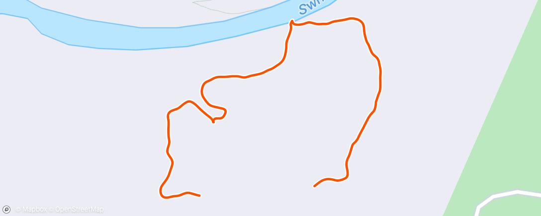 Map of the activity, Rail and river trail