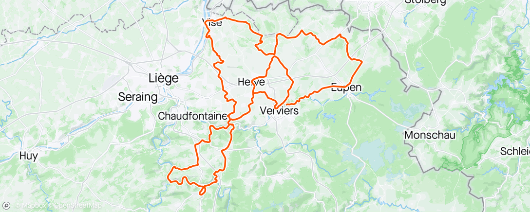 Map of the activity, Tour de Wallonie #4
