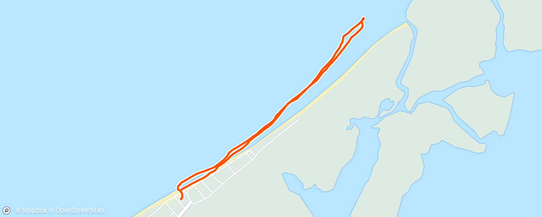 Mapa de la actividad, Running through the sea