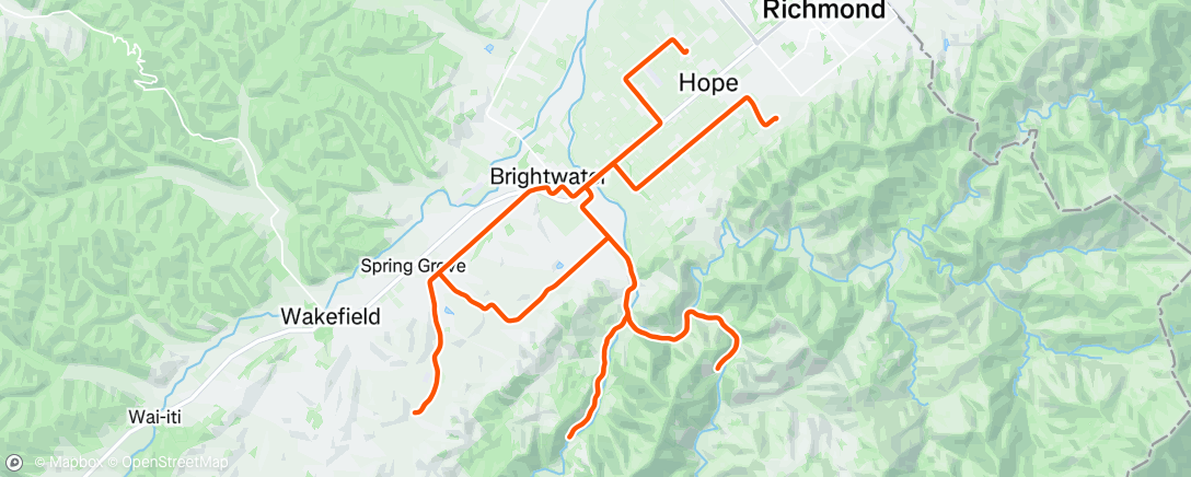 Map of the activity, Catch up ride with Maurice.