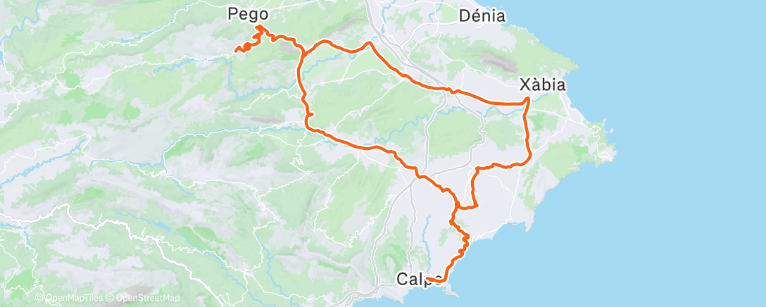 Map of the activity, Morning Ride