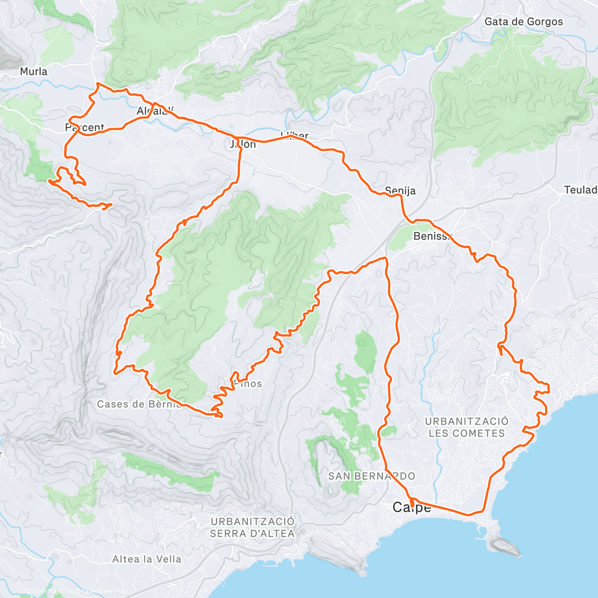 Карта физической активности (Sralpe Nº2)