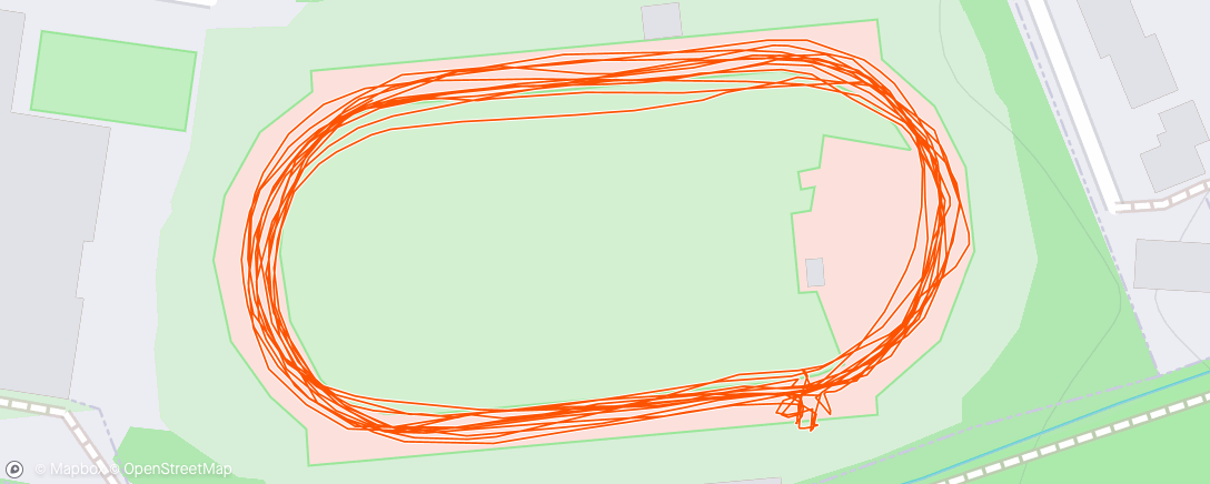Map of the activity, Track crew