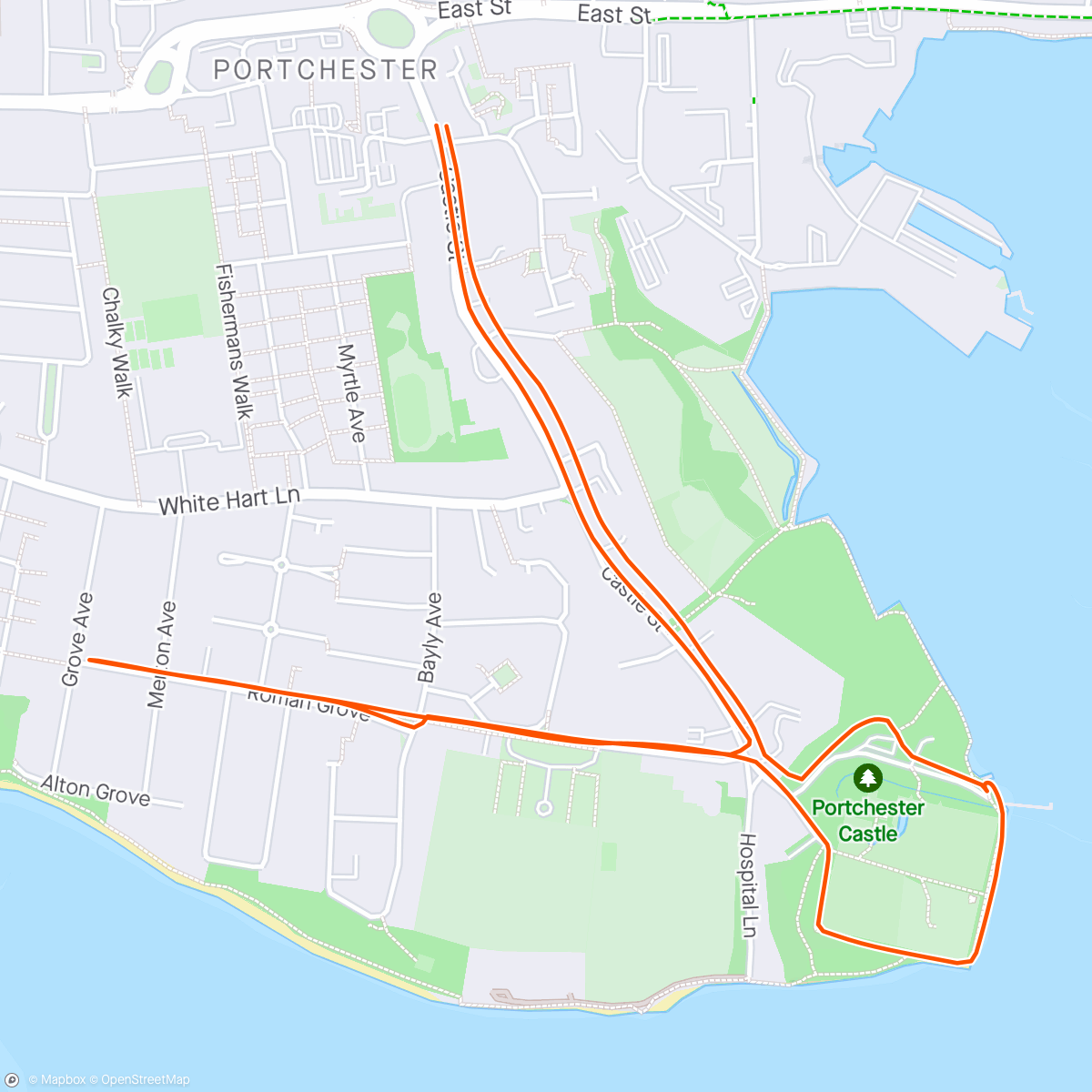 Map of the activity, 3.3 miles