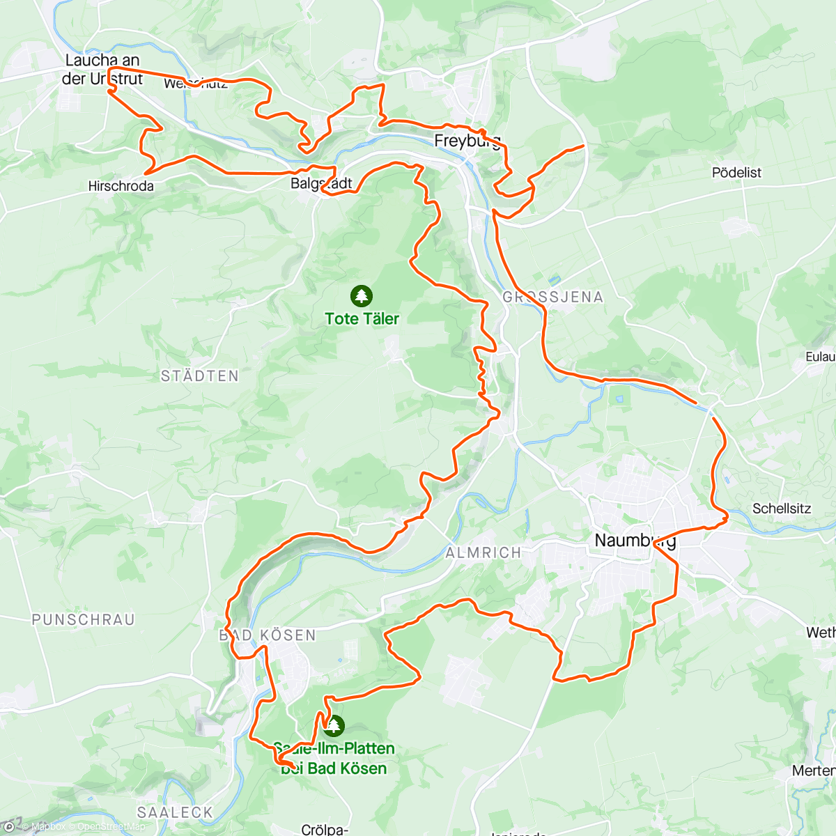 Map of the activity, Traumtrails mit den Jungs
