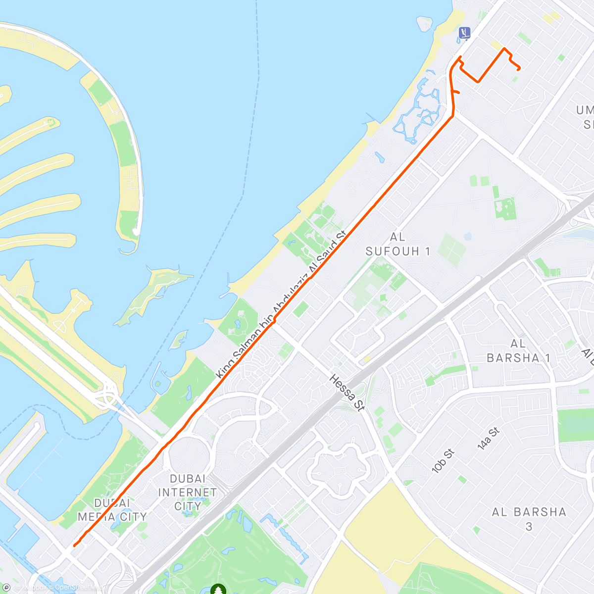 Map of the activity, beat the traffic at rush hour