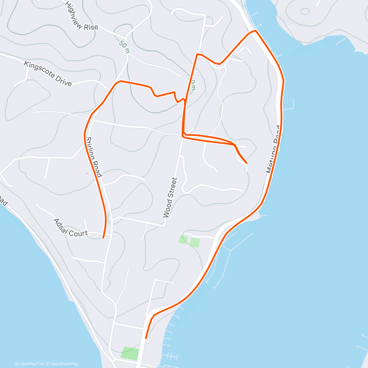 Peta aktivitas, Morning Run