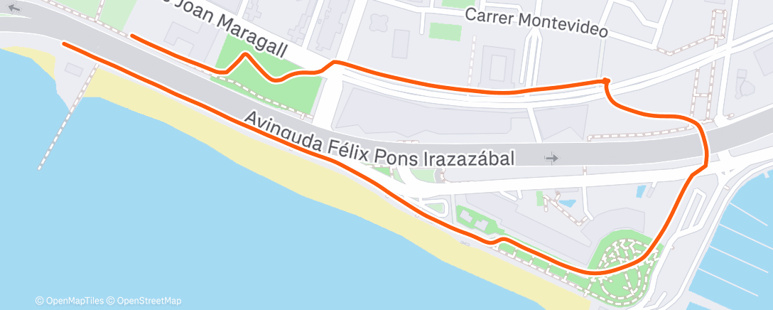 Map of the activity, Lunch Walk