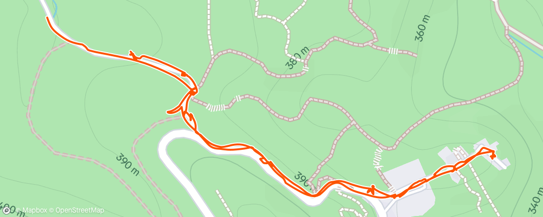 Map of the activity, Lunch Walk