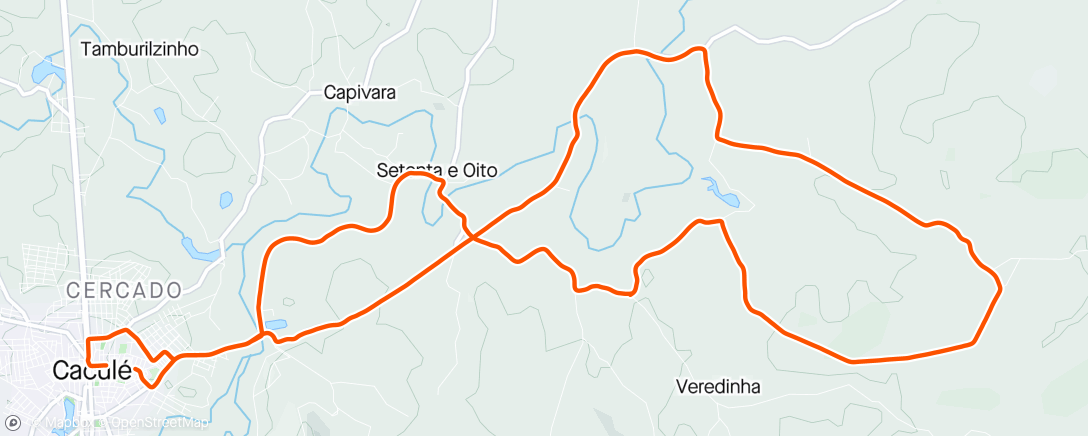 Map of the activity, Pedal do Cheiro