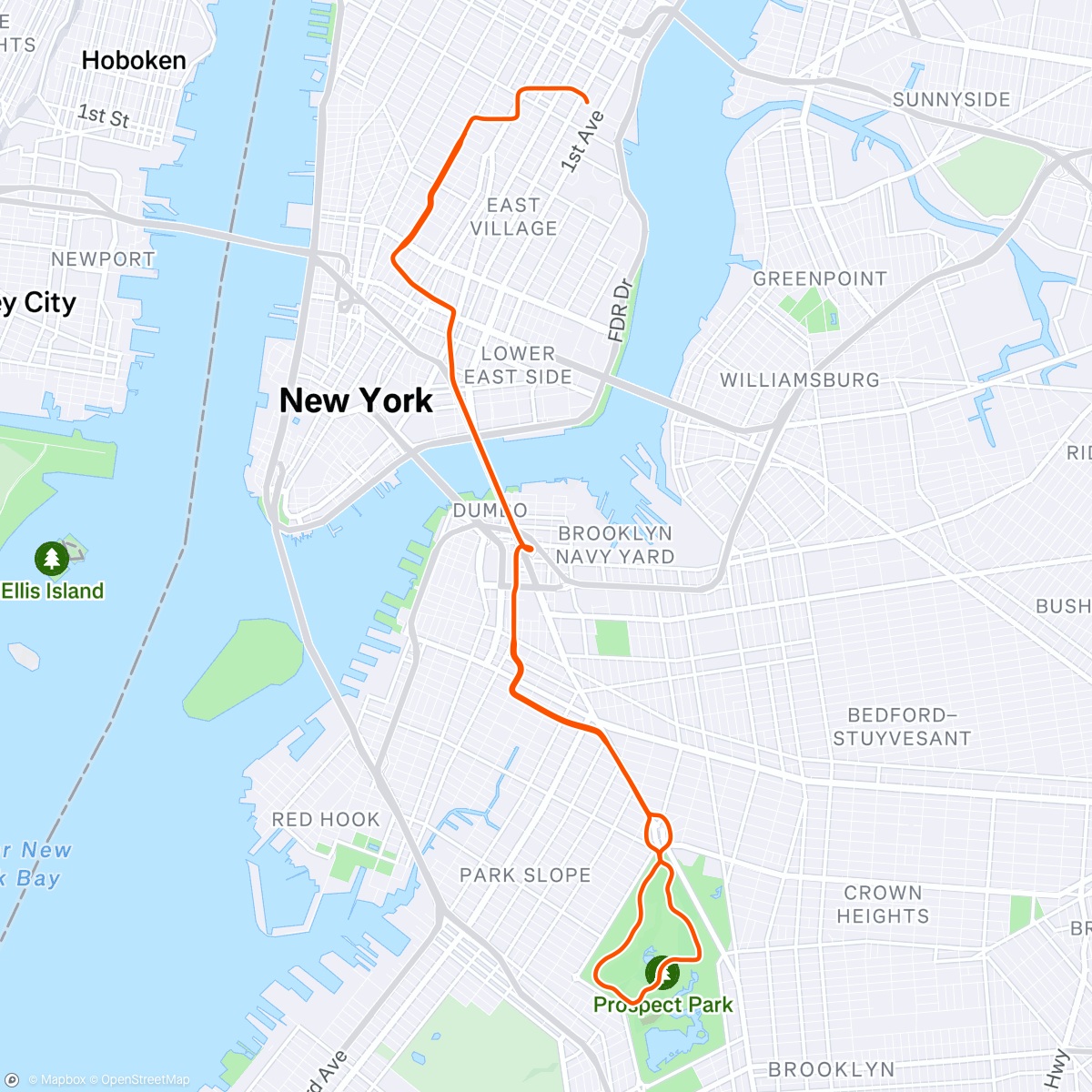 Map of the activity, Zwift - Group Ride: Banded Bike MS Badge Hunt (E) on No Sleep Till Brooklyn in New York