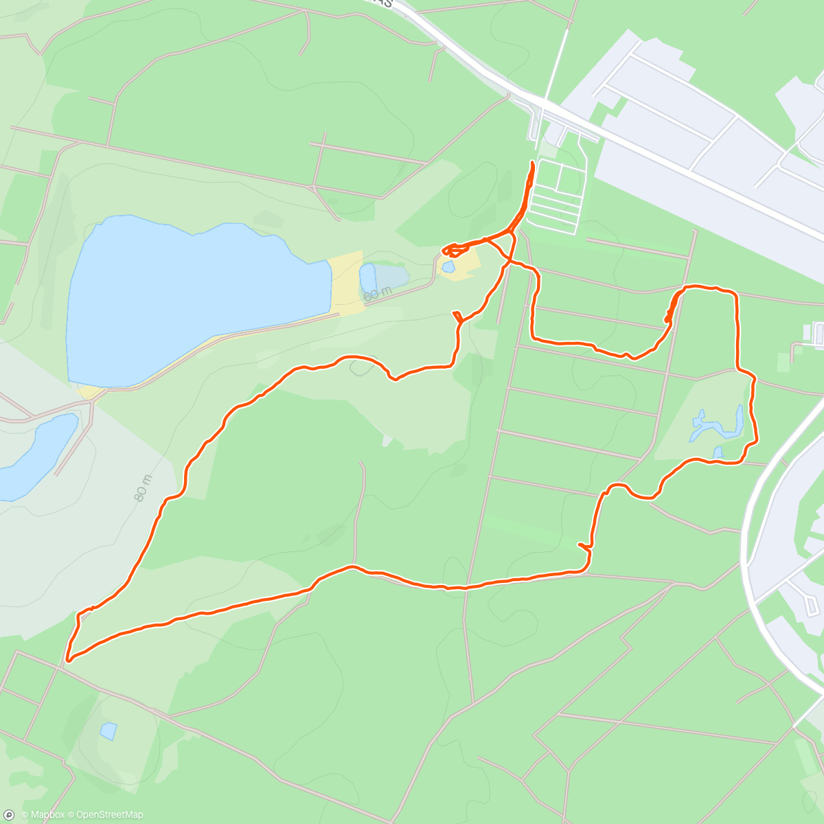 Map of the activity, Verjaardags wandeling