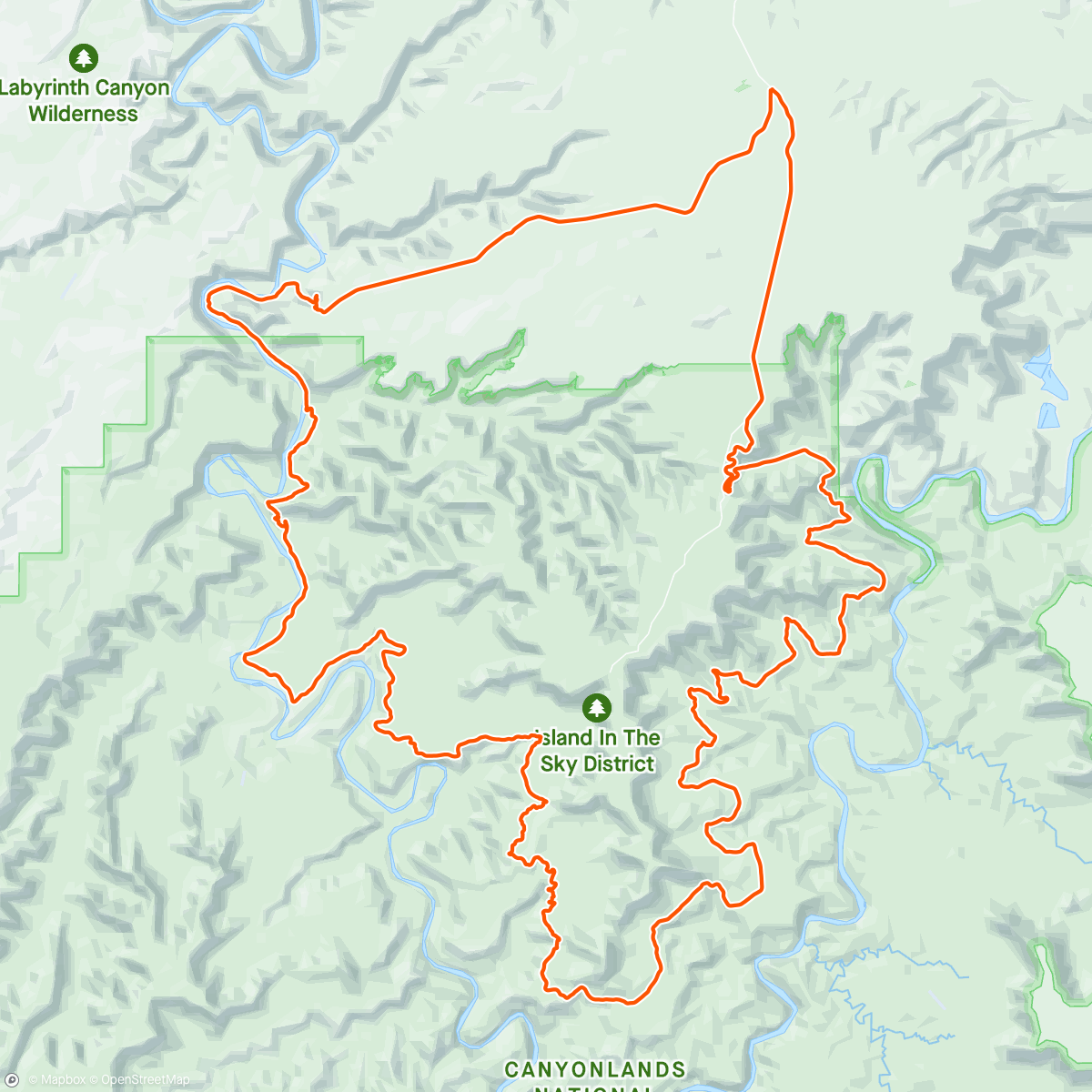 Map of the activity, White Rim 🏜️