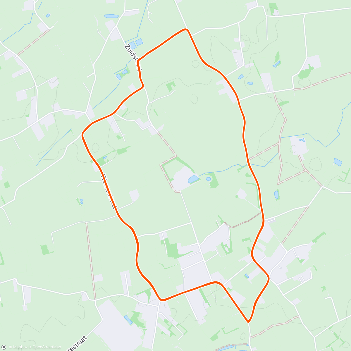 Map of the activity, Koers tegen Ruben, Robin, Stan en Arthur🥈