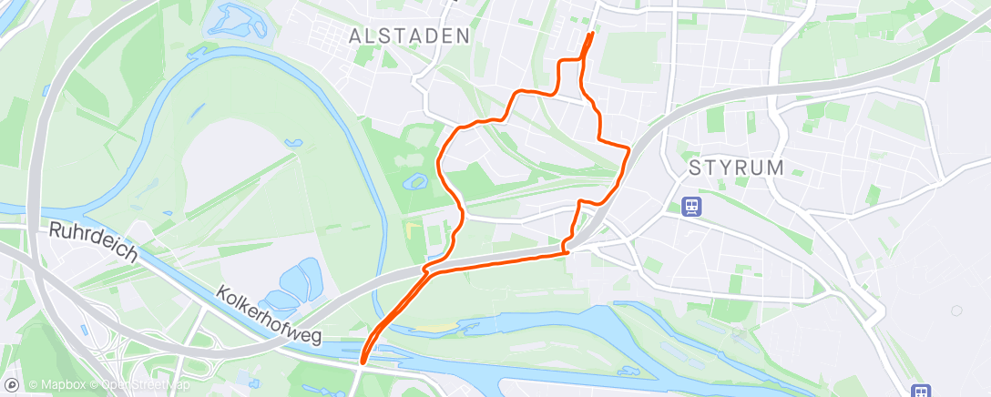 Map of the activity, Alstadener Abendlauf