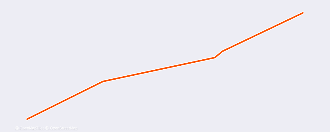 Map of the activity, Morning Run