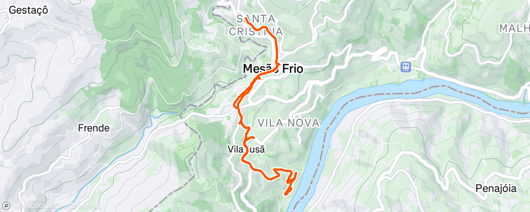 Map of the activity, Douro Valley hike