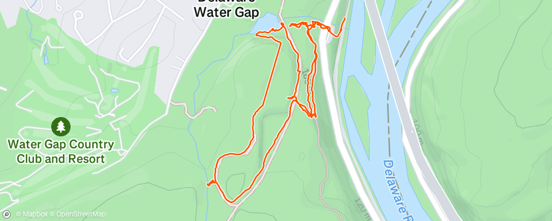 Map of the activity, Afternoon Hike
