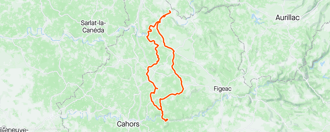 Map of the activity, Stage Vayrac J2