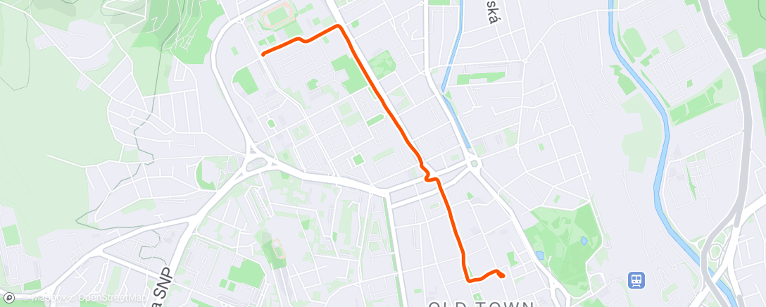 Map of the activity, Morning Workout