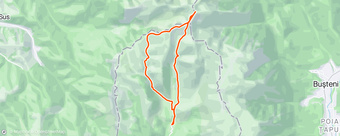 Map of the activity, Hike&schi în Bucegi Mountains