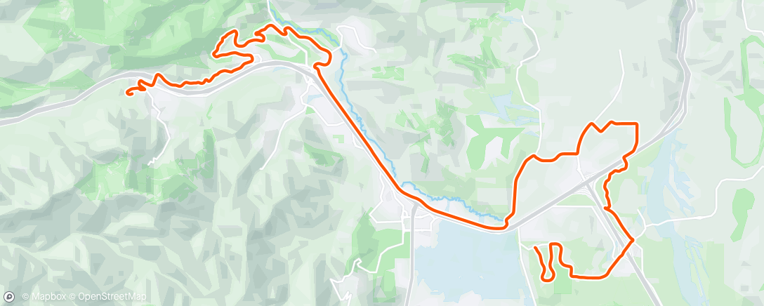 Map of the activity, …that my Garmin died