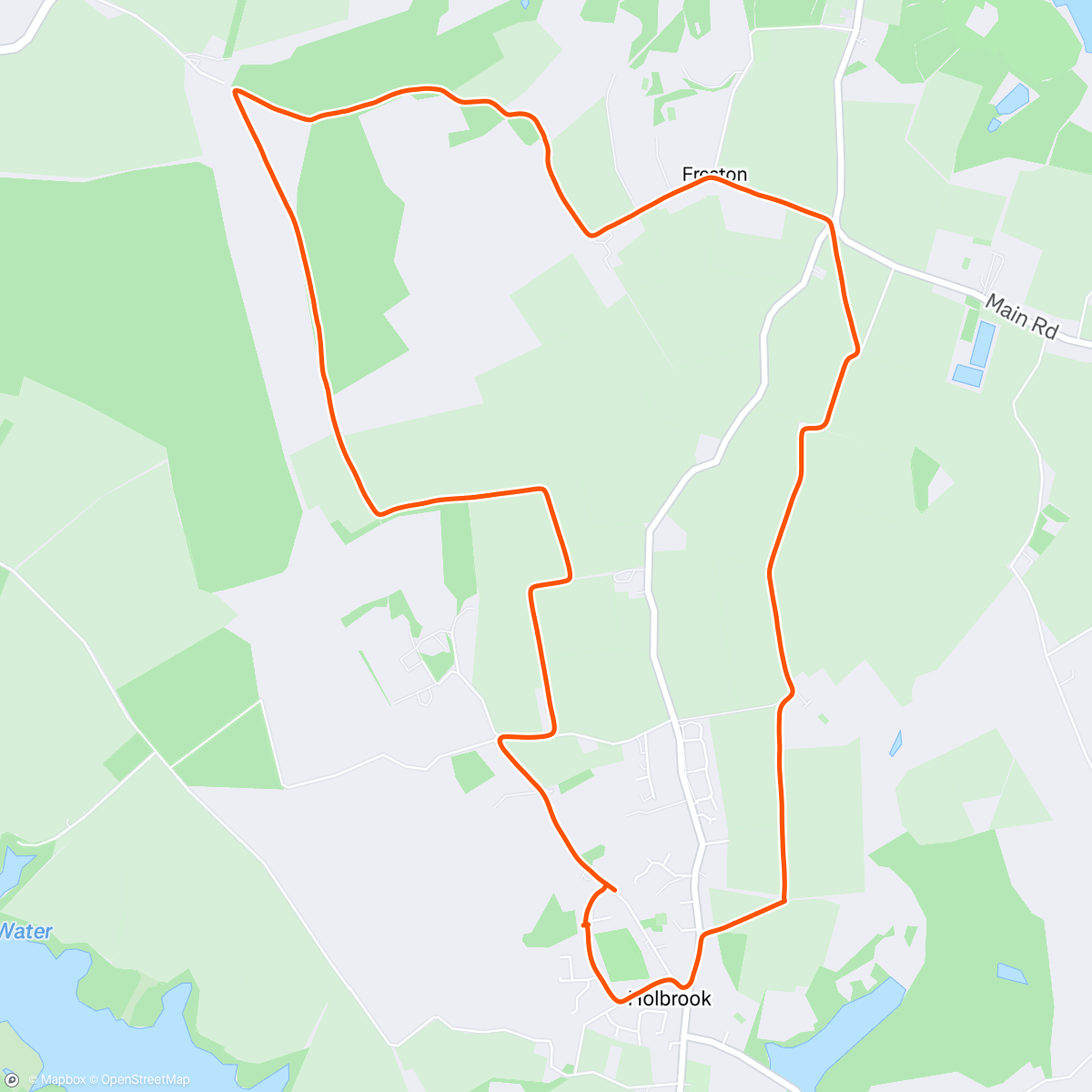 Map of the activity, Morning Walk