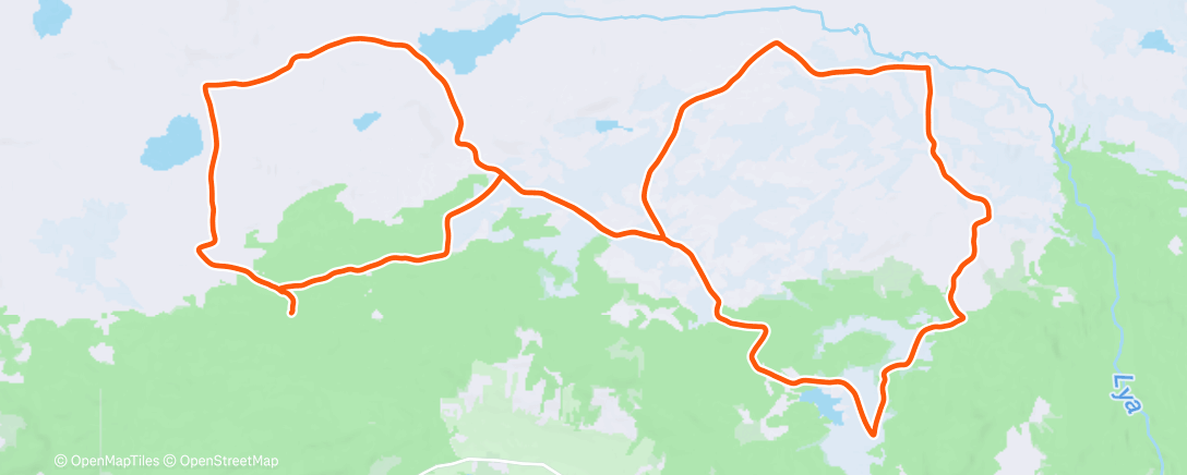 Map of the activity, Morning Nordic Ski