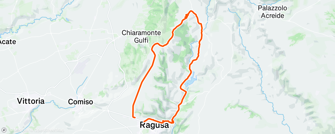 Map of the activity, Pedalata mattutina