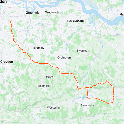 Sevenoaks (edited) | 91.1 km Road Cycling Route on Strava