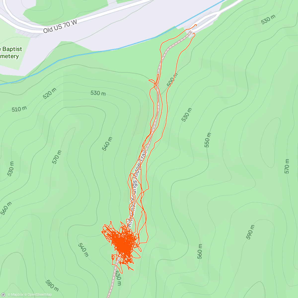 Map of the activity, Trek Trail Days -Kitsuma