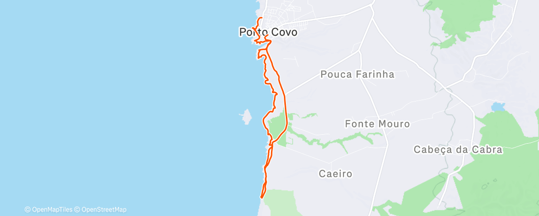 Map of the activity, Lunch Hike