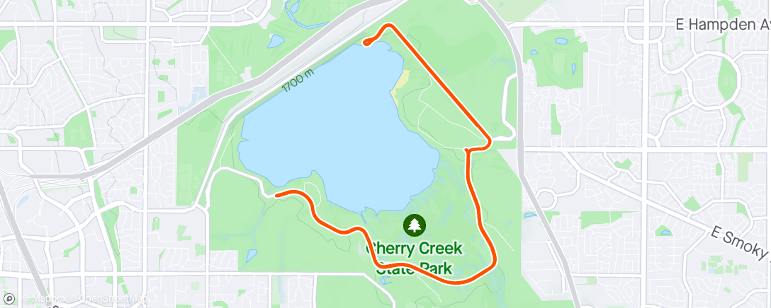 Map of the activity, Cherry Creek TT