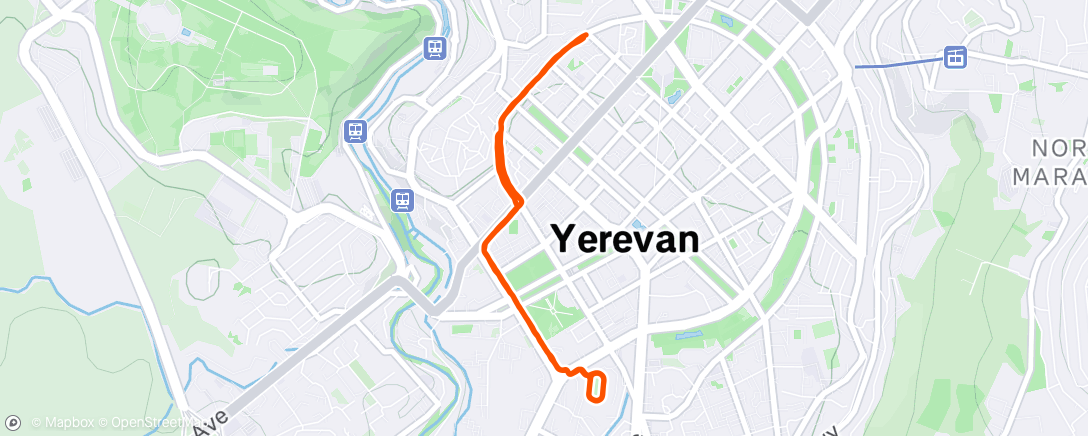 Map of the activity, Утренний забег